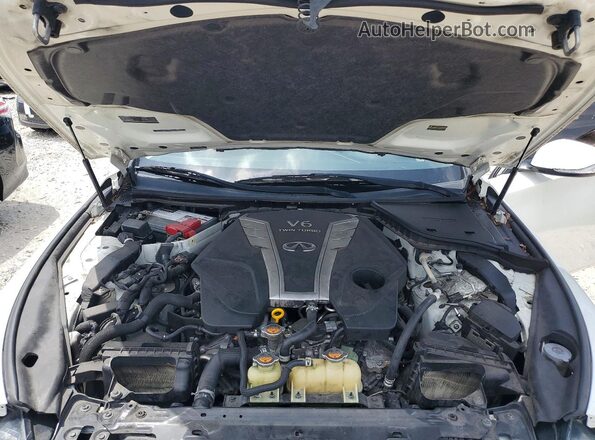 JN1EV7AP3JM591336 2018 INFINITI Q50 White უკანა სალონის ხედი