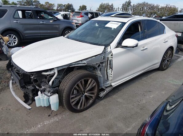 JN1EV7AP3LM204710 2020 INFINITI Q50 Белый Передняя левая четверть