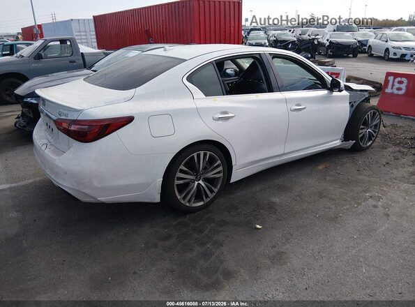 JN1EV7AP3LM204710 2020 INFINITI Q50 Белый Задняя правая четверть