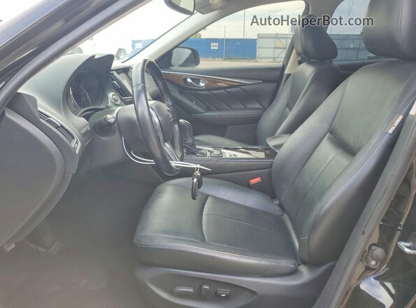 JN1EV7AP4JM350353 2018 INFINITI Q50 Черный Вид салона спереди