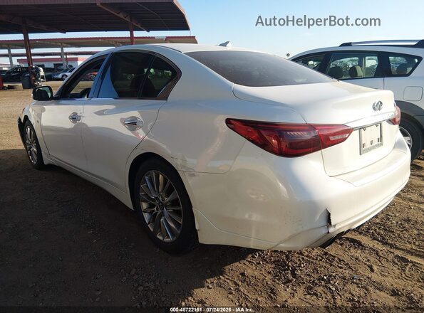 JN1EV7AP4JM351857 2018 INFINITI Q50 White Հետևի ձախ