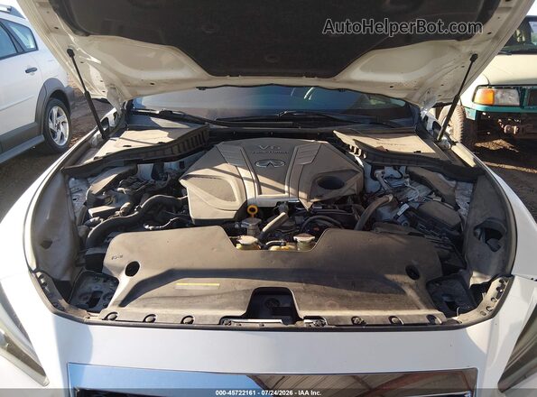 JN1EV7AP4JM351857 2018 INFINITI Q50 White Հետևի տեսք