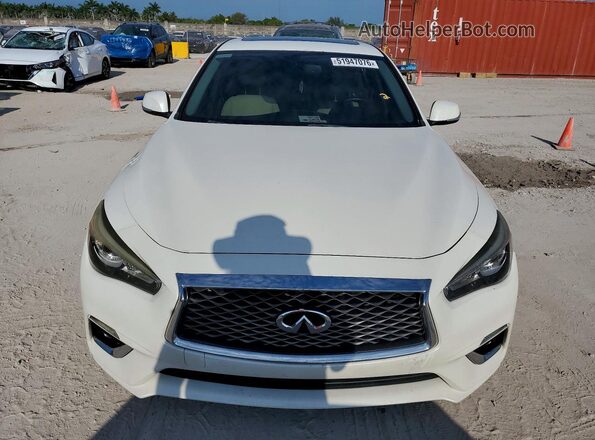JN1EV7AP4JM361790 2018 INFINITI Q50 White წინა ხედი