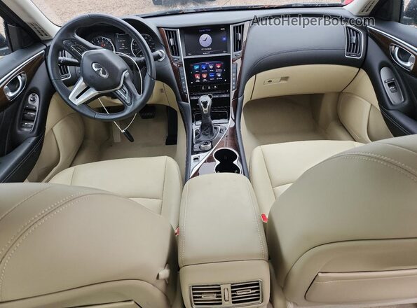 JN1EV7AP4KM510152 2019 INFINITI Q50 Black Առջևի վահանակի տեսք