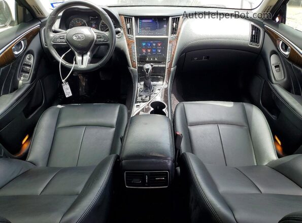 JN1EV7AP4KM513763 2019 INFINITI Q50 Black Առջևի վահանակի տեսք