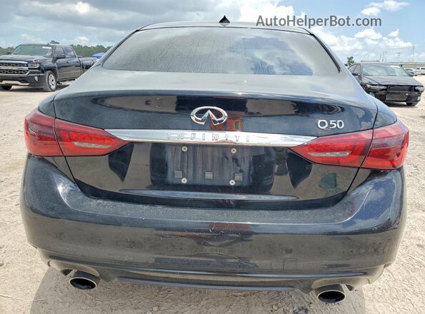 JN1EV7AP4KM513763 2019 INFINITI Q50 Black Հետևի տեսք