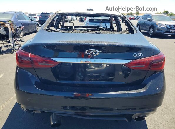 JN1EV7AP4KM516145 2019 INFINITI Q50 Black Widok z tyłu