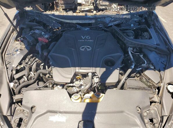 JN1EV7AP4KM516145 2019 INFINITI Q50 Black Widok wnętrza z tyłu