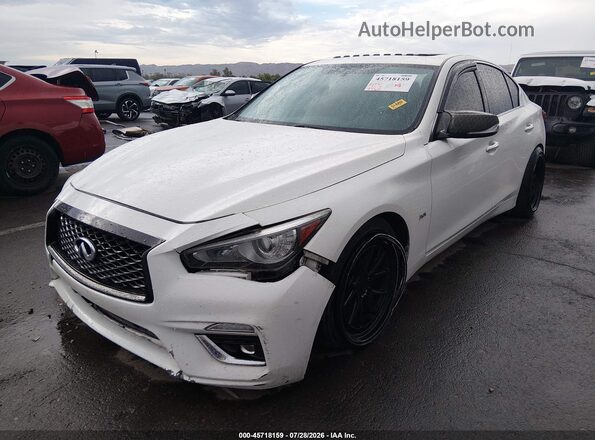 JN1EV7AP4KM517764 2019 INFINITI Q50 Белый Передняя левая четверть