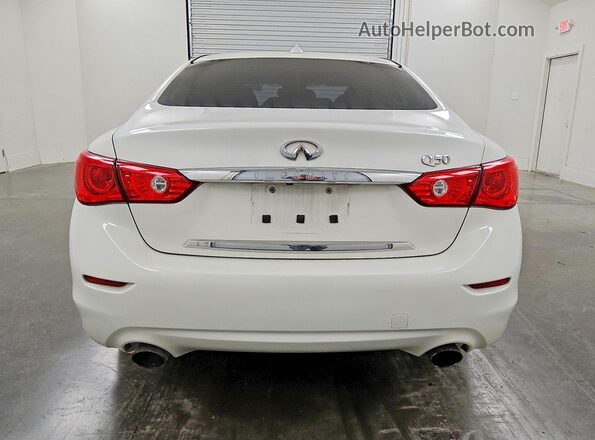 JN1EV7AP5GM306516 2016 INFINITI Q50 Белый Вид сзади
