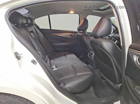 JN1EV7AP5GM306516 2016 INFINITI Q50 Белый Вид задних сидений