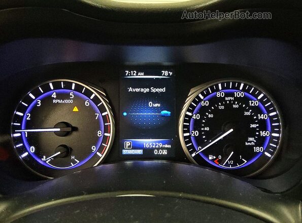JN1EV7AP5GM306516 2016 INFINITI Q50 Белый Вид щитка приборов