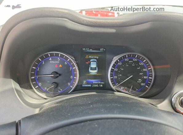 JN1EV7AP5HM736998 2017 INFINITI Q50 White Widok zestawu wskaźników