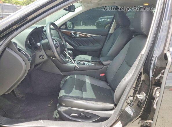 JN1EV7AP5HM737827 2017 INFINITI Q50 Черный Вид салона спереди