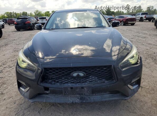 JN1EV7AP5JM356419 2018 INFINITI Q50 Black წინა ხედი