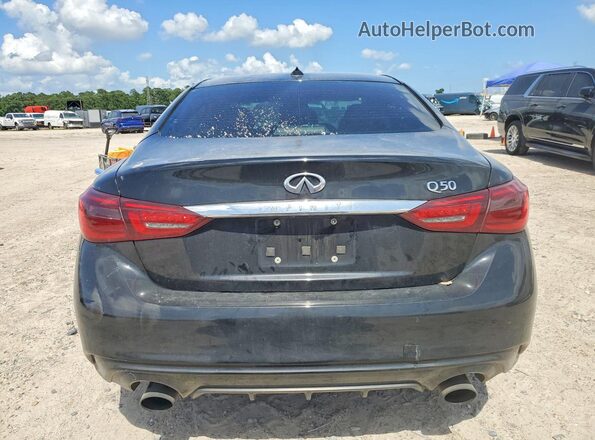 JN1EV7AP5JM356419 2018 INFINITI Q50 Black უკანა ხედი