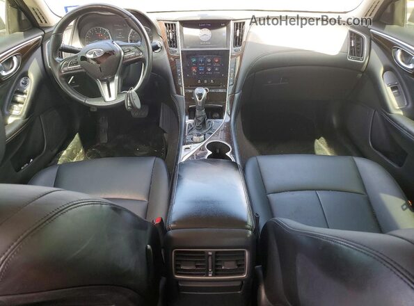 JN1EV7AP5JM356419 2018 INFINITI Q50 Black წინა პანელის ხედი