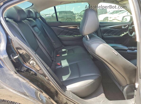 JN1EV7AP5JM356419 2018 INFINITI Q50 Black უკანა სავარძლების ხედი
