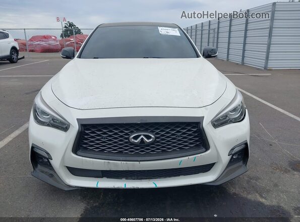 JN1EV7AP5JM358879 2018 INFINITI Q50 White ხელსაწყოთა პანელის ხედი