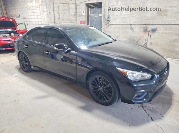 JN1EV7AP5JM591161 2018 INFINITI Q50 Black Передня права чверть