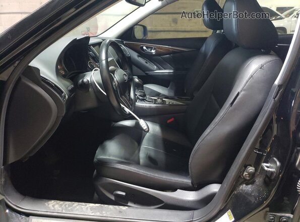 JN1EV7AP5JM591161 2018 INFINITI Q50 Black Вид салону спереду