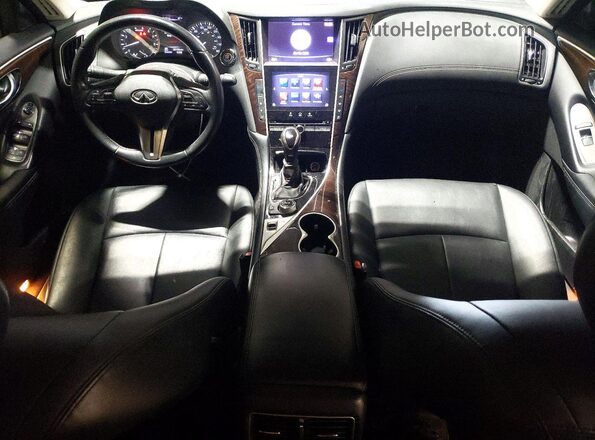 JN1EV7AP5JM591161 2018 INFINITI Q50 Black Вид панелі приладів
