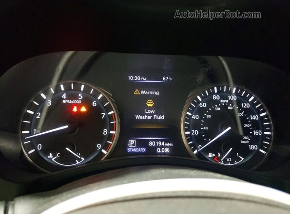 JN1EV7AP5JM591161 2018 INFINITI Q50 Black Вид щитка приладів