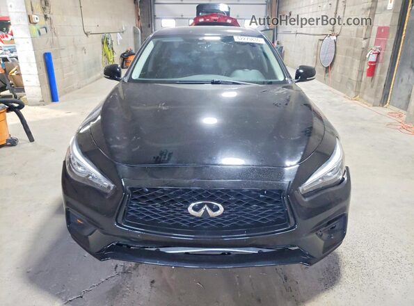 JN1EV7AP5JM591161 2018 INFINITI Q50 Black Вид спереду