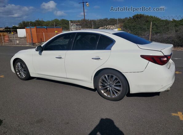 JN1EV7AP5KM510855 2019 INFINITI Q50 Белый Задняя левая четверть