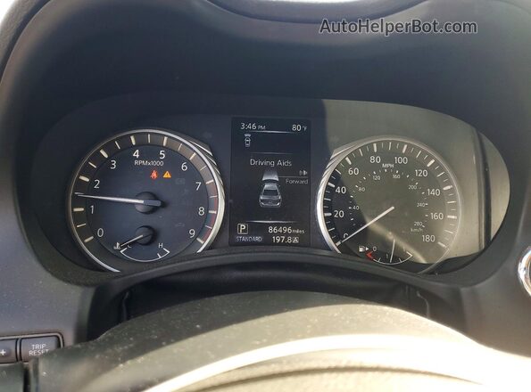 JN1EV7AP5KM510855 2019 INFINITI Q50 Белый Вид щитка приборов