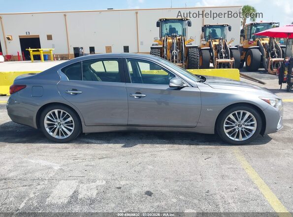 JN1EV7AP5KM519541 2019 INFINITI Q50 Gray უკანა სალონის ხედი