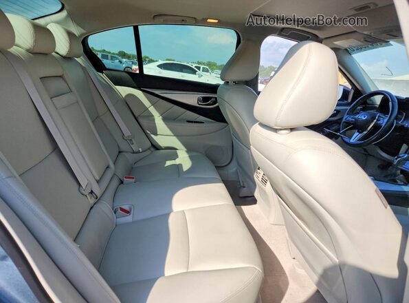 JN1EV7AP5LM207026 2020 INFINITI Q50 Silver Rear seats view