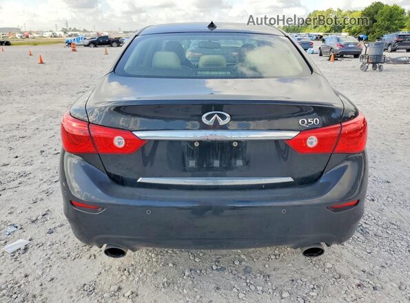 JN1EV7AP6GM302216 2016 INFINITI Q50 Black Հետևի տեսք