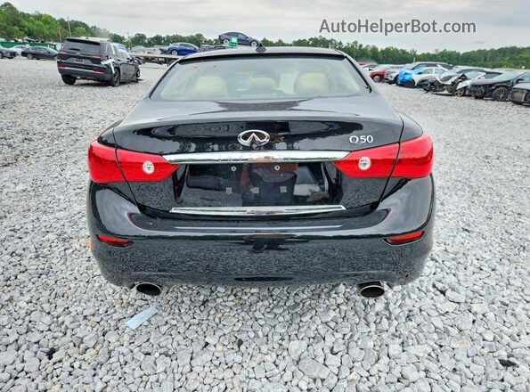 JN1EV7AP6HM736234 2017 INFINITI Q50 Black Հետևի տեսք