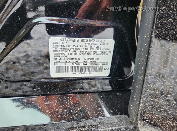 JN1EV7AP6HM736234 2017 INFINITI Q50 Black Շարժիչի բաժամունքի տեսք