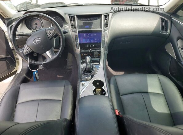 JN1EV7AP6HM738260 2017 INFINITI Q50 White Առջևի վահանակի տեսք