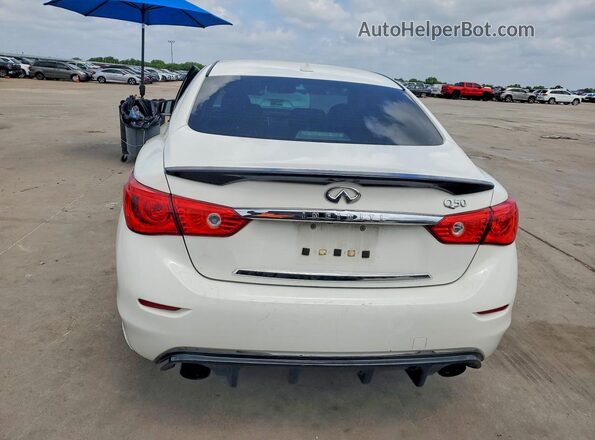 JN1EV7AP6HM738260 2017 INFINITI Q50 White Հետևի տեսք