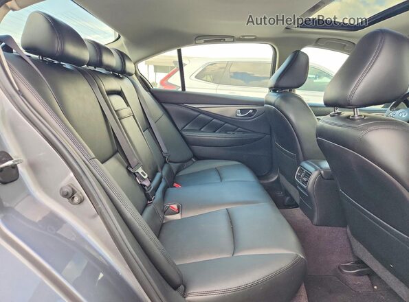 JN1EV7AP6HM740171 2017 INFINITI Q50 Gray Rear seats view