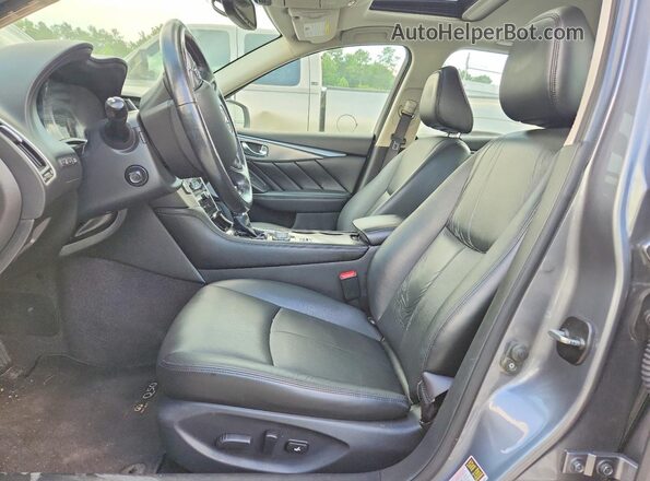 JN1EV7AP6HM740171 2017 INFINITI Q50 Gray Front interior view