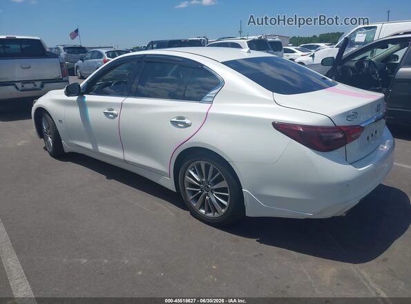 JN1EV7AP6JM350063 2018 INFINITI Q50 White Rear left