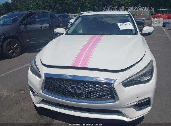 JN1EV7AP6JM350063 2018 INFINITI Q50 White Front view