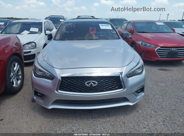 JN1EV7AP6JM350970 2018 INFINITI Q50 Серебряный Вид щитка приборов