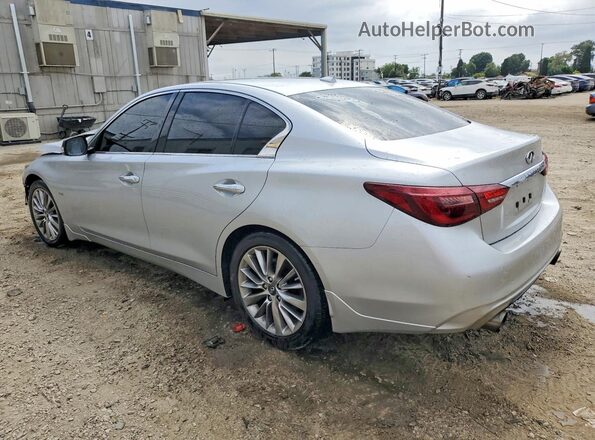JN1EV7AP6JM352346 2018 INFINITI Q50 Silver უკანა მარცხენა