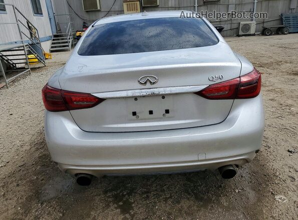 JN1EV7AP6JM352346 2018 INFINITI Q50 Silver უკანა ხედი