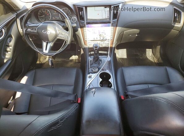 JN1EV7AP6JM353836 2018 INFINITI Q50 Gray Dashboard view