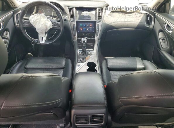 JN1EV7AP6JM355862 2018 INFINITI Q50 White Առջևի վահանակի տեսք