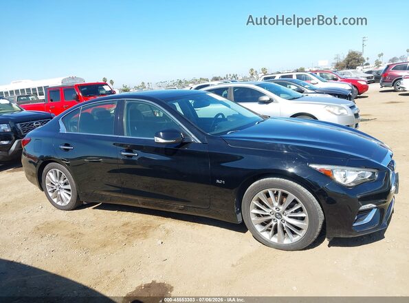 JN1EV7AP6JM355909 2018 INFINITI Q50 Black უკანა სალონის ხედი