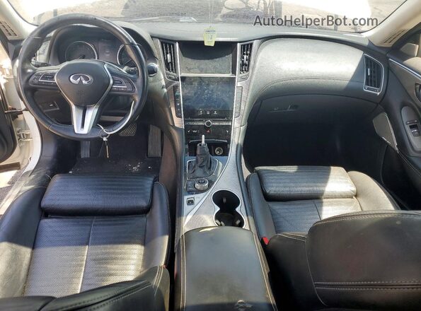 JN1EV7AP6JM360477 2018 INFINITI Q50 White Առջևի վահանակի տեսք