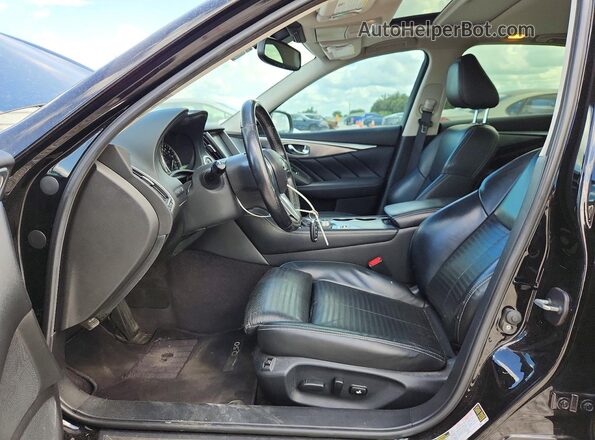 JN1EV7AP6JM363296 2018 INFINITI Q50 Black Вид салону спереду