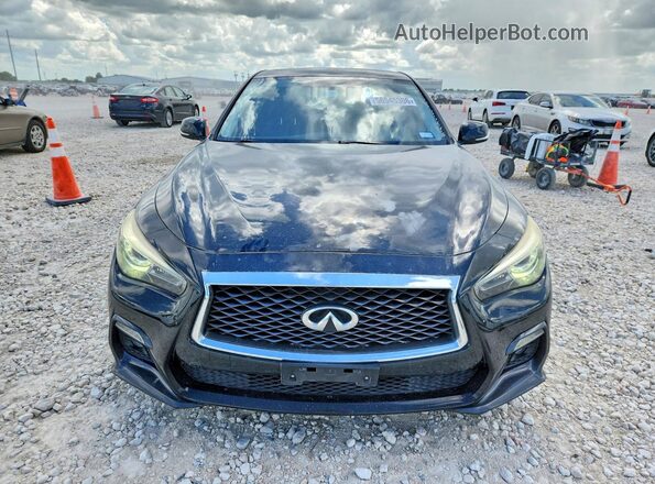 JN1EV7AP6JM363296 2018 INFINITI Q50 Black Вид спереду